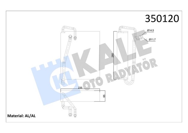 EVAPORATOR ASTRA - ZAFIRA - VAUXHALL ASTRA - ZAFIRA