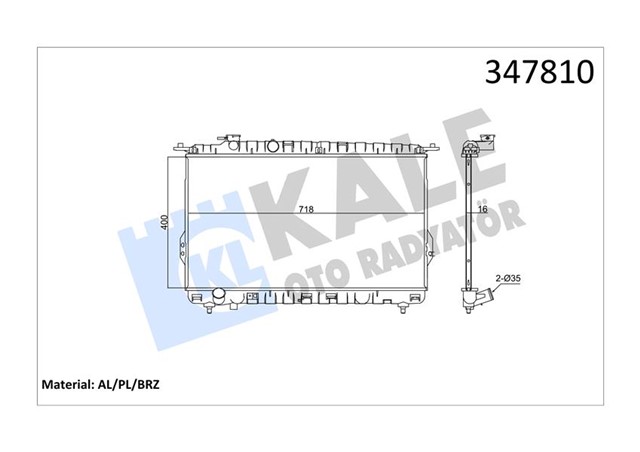 RADYATOR AL/PL/BRZ SONATA IV - XG MT