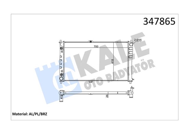RADYATOR AL/PL/BRZ CARNIVAL I - CARNIVAL II AT