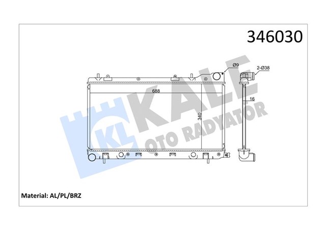 RADYATOR AL/PL/BRZ FORESTER