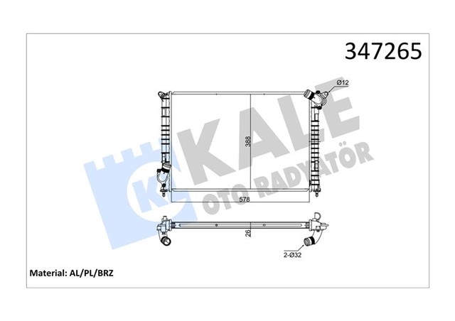 RADYATOR MINI ONE/COOPER 1.6I16V 04/02
