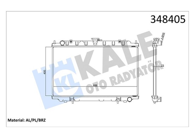 RADYATOR AL/PL/BRZ CEFIRO II - MAXIMA QX IV MT