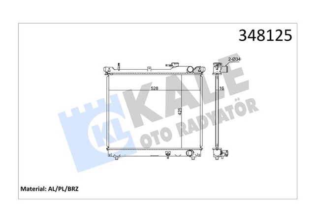 RADYATOR AL/PL/BRZ GRAND VITARA I MT
