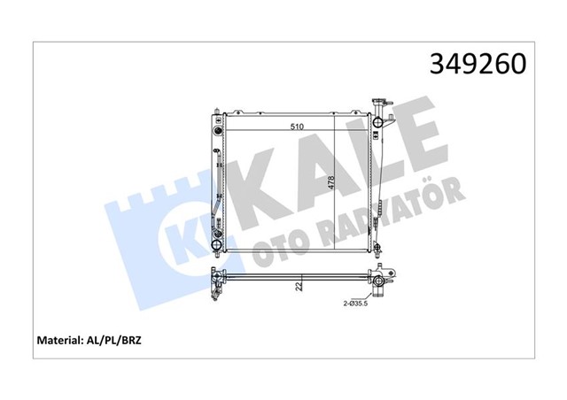 RADYATOR AL/PL/BRZ SORENTO II AT