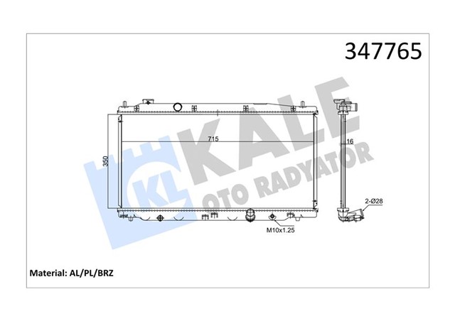 RADYATOR AL/PL/BRZ JAZZ III MT