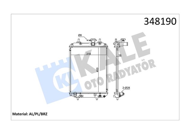 RADYATOR AL/PL/BRZ SIRION AT