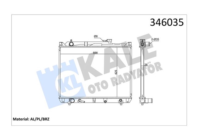 RADYATOR AL/PL/BRZ GRAND VITARA I