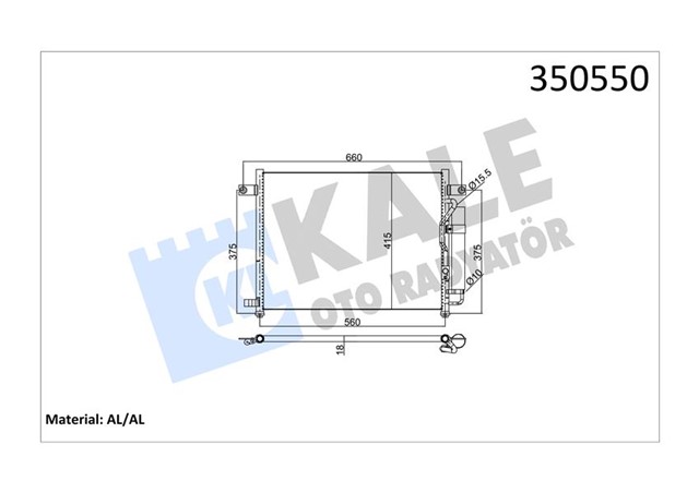 KONDENSER AL/PL/BRZ AVEO - KALOS