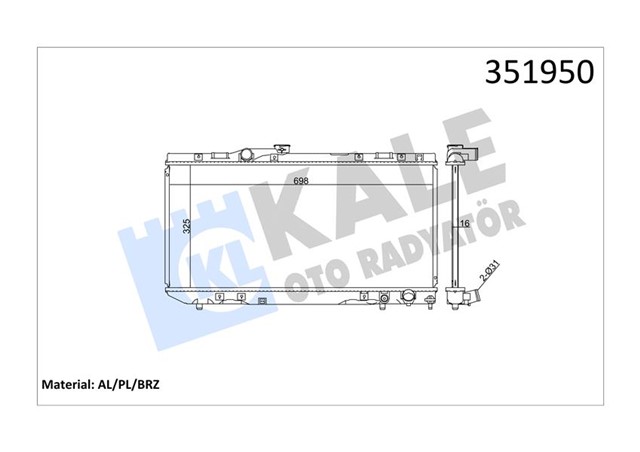 RADYATOR AL/PL/BRZ CELICA 2.0 16V 89 93