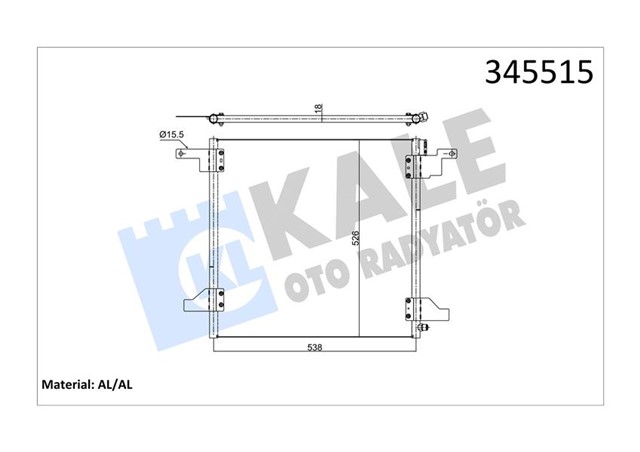 KLIMA RADYATORU MERCEDES ML - CLASS W163 98 05