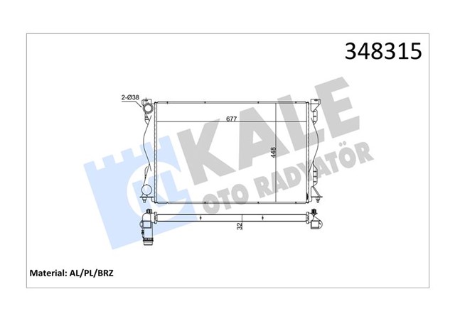 RADYATOR AL/PL/BRZ A6 MT