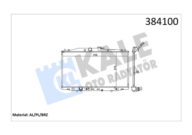 X RADYATOR ACCORD VII AL/PL/BRZ 375X708X16
