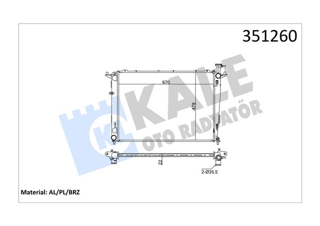 RADYATOR AL/PL/BRZ SORENTO II