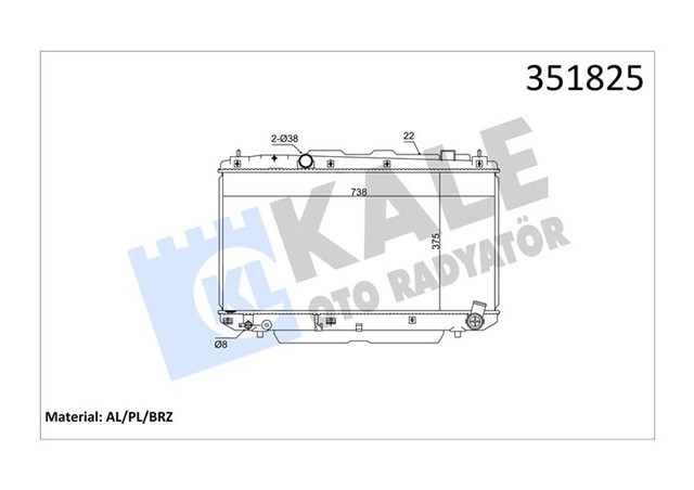 RADYATOR AL/PL/BRZ RAV 4 II 2.0 D4D01