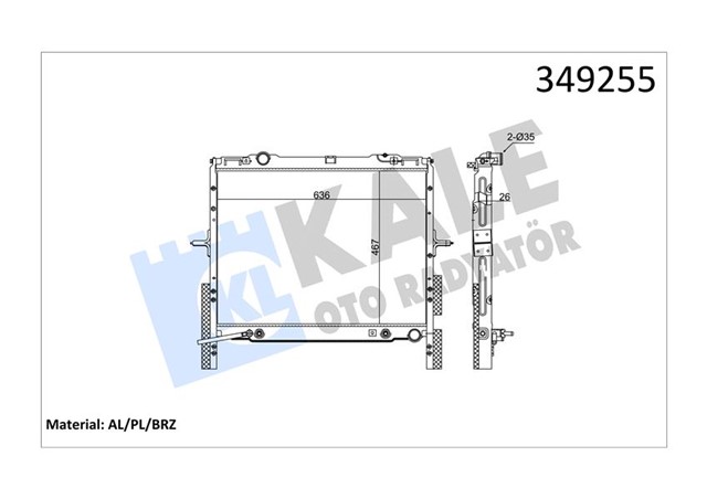 RADYATOR AL/PL/BRZ SORENTO AT