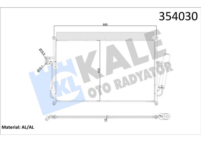 KONDENSER AL/AL ISUZU D - MAX