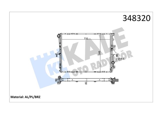 RADYATOR AL/PL/BRZ Q7 PORSCHE CAYENNE TOUAREG 3.0TDI 3.2/4.2/5.0/6.0/3.6FSI/3.0TFSI 03 10 MT