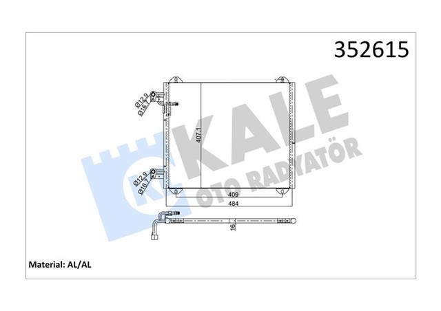 KONDENSER A2 1.4 16V - 1.4 TDI 00