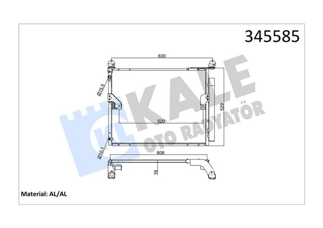 KONDENSER AL/AL LAND CRUISER