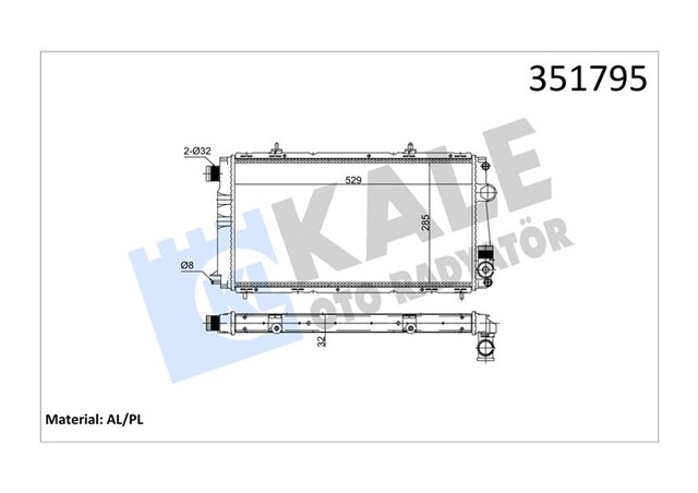 RADYATOR AL/MKNK C15 1.8 - 1.9D 94