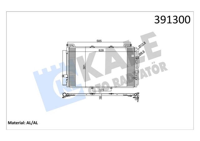 KLIMA KONDENSERI HYUNDAI MATRIX FC AL/AL 587X352X18