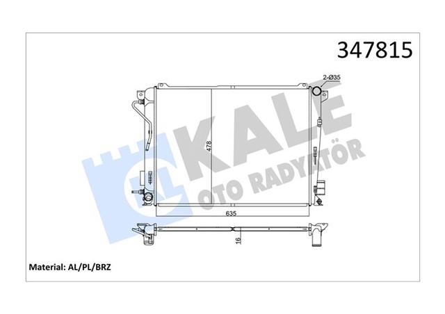RADYATOR AL/PL/BRZ SONATA V AT