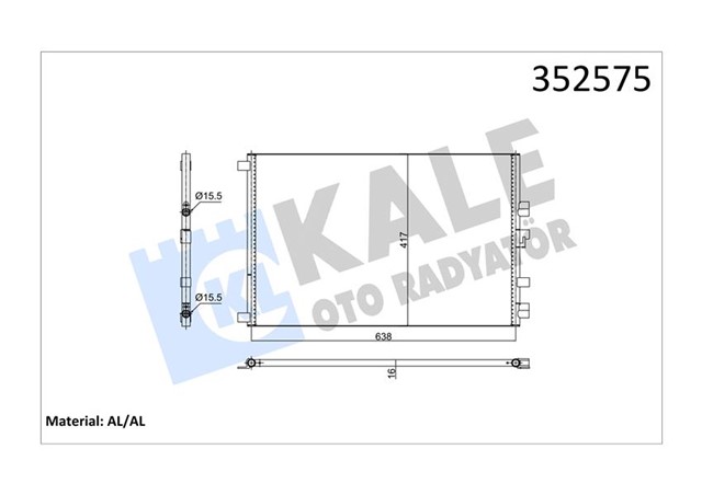 KONDENSER MEGANE II - SCENIC II - GRAND SCENIC II 1.9 - 2.0DCI 02