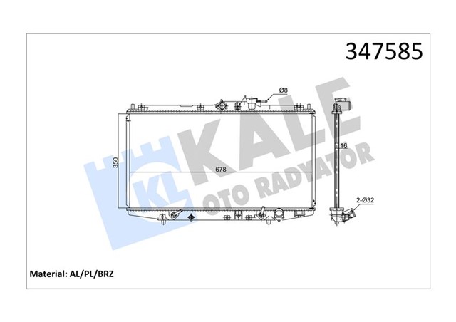RADYATOR AL/PL/BRZ ACCORD VI AT