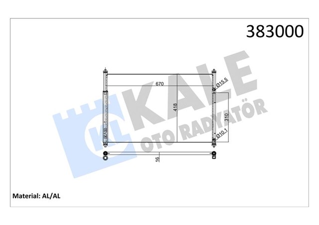 KLIMA KONDENSERI SUZUKI GRAND VITARA II AL/AL 614X426X16