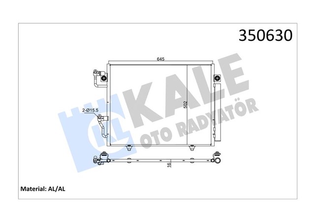 KONDENSER AL/PL/BRZ PAJERO III