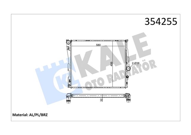 RADYATOR AL/PL/BRZ X3 AT/MT
