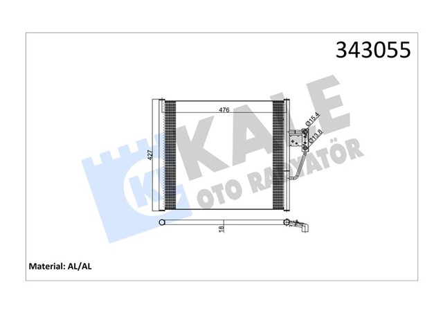 KLIMA RADYATORU BMW M52 M54 M62 S62 E39 Z8 - E52 96 03