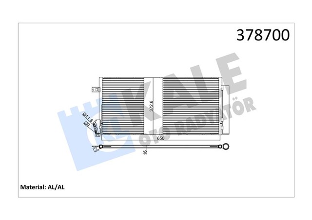 KLIMA RADYATORU MONDEO III 1.8 2.0 16V 2.0TDCI 00 07 MANUEL KLIMALI