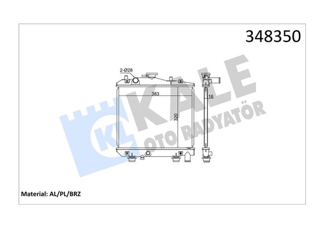 RADYATOR AL/PL/BRZ PRIDE - MAZDA 121 I MT