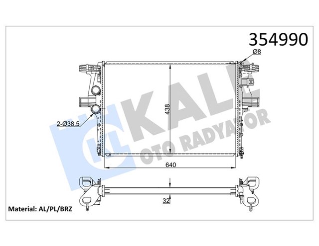 RADYATOR AL/PL/BRZ DAILY V - DAILY VI - DAILY CITYS - DAILY LINE MA