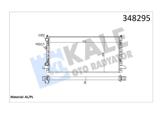 RADYATOR AL/MKNK PASSAT MT