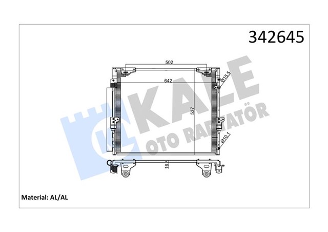 KLIMA KONDENSERI LAND CRUISER AL - AL