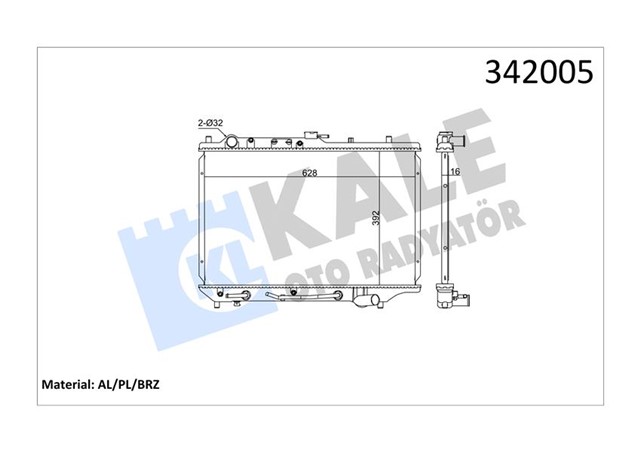 RADYATOR MAZDA 323 C IV AL - PL - BRZ