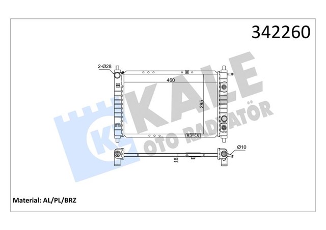 RADYATOR DAEWOO MATIZ AL - PL - BRZ