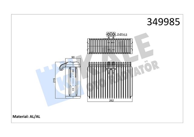 EVAPORATOR ALFA ROMEO 145 - 146 - FIAT BRAVA - BRAVO I /COUPE - MAREA - MULTIPLA