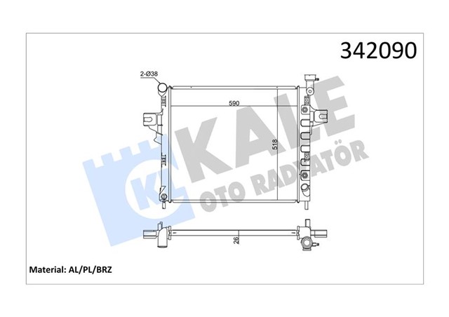 RADYATOR JEEP GRAND JEEP CHEROKEE II AL - PL - BRZ