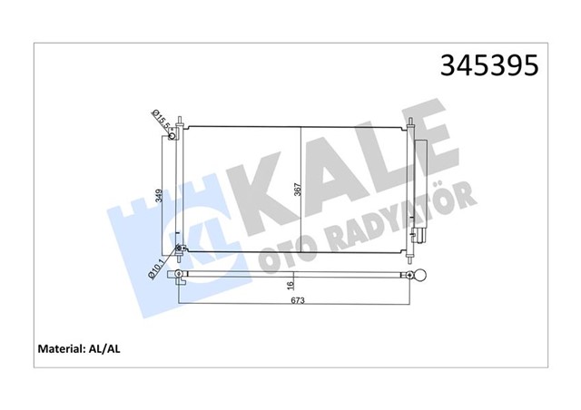 KLIMA KONDENSERI HONDA CIVIC 1.5 HYBRID - 1.6I 16V - 1.8I - 16V - 2.4I 16V 12 OTO. - MEK. AL/AL