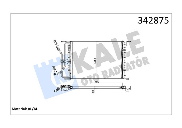 KLIMA KONDENSERI FORD FIESTA BOX - PUMA AL - AL