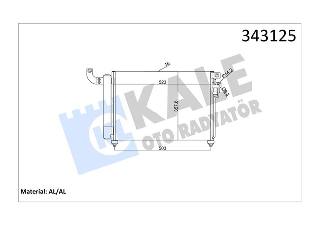 KLIMA KONDENSERI KIA RIO II AL - AL
