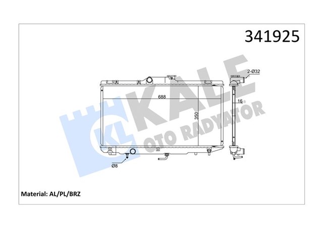 RADYATOR TOYOTA COROLLA - COROLLA COMPACT - LIFTBACK - WAGON AL - PL - BRZ
