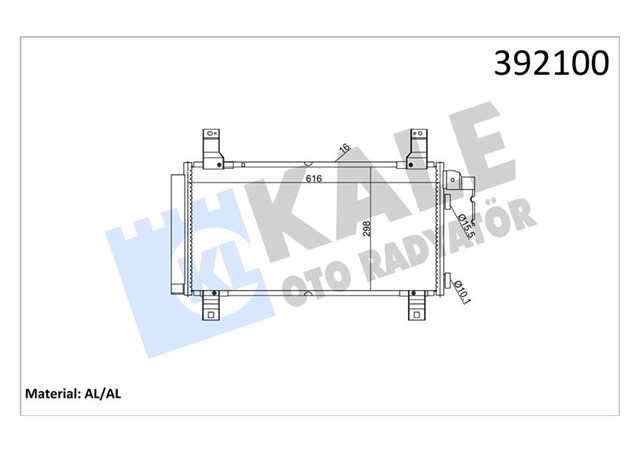 KLIMA KONDENSERI BMW 6 - SERISI AL - AL 652X322X16