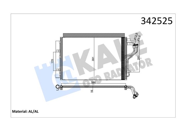 KLIMA KONDENSERI HYUNDAI I30 - COUPE - CW KIA CEED - CEED SPORTSWAGON AL - AL
