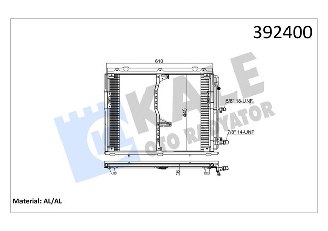 KLIMA RADYATORU MERCEDES S - CLASS W140 91 98