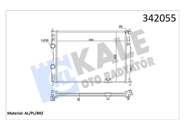 RADYATOR NISSAN QASHQAI - QASHQAI 2 AL - PL - BRZ