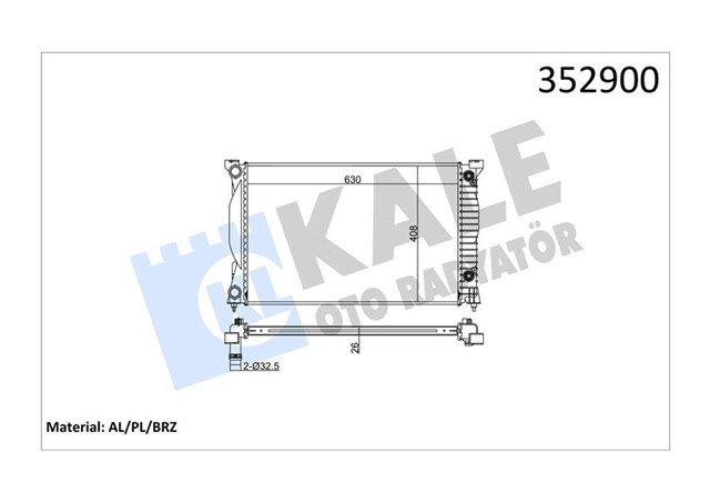 SU RADYATORU [OTOMATIK] A4 ALZ - BFB - ALT - BLB - BRE 1.6 - 1.8 T - 2.0 TDI 00 - 08